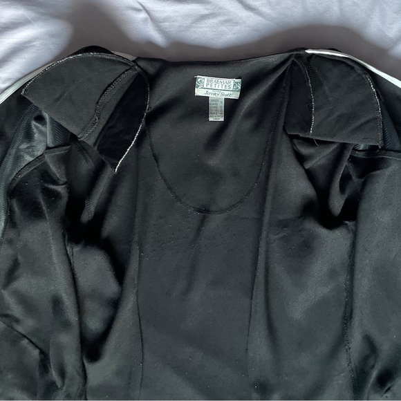 Vintage dress short sleeve buttons contrast white trim decorative pockets Sz 10 - Picture 9 of 9